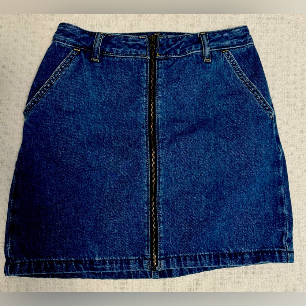 Hollister Denim Zip-Up Skirt - Size 3
